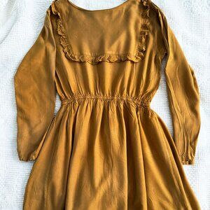 Modcloth Dress - Size Small -Compañia Fantastica - Mustard - Long Sleeve - S